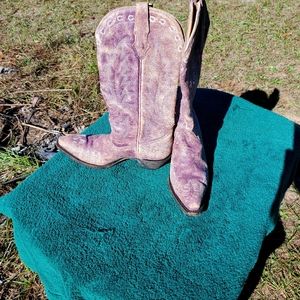 Lavender cowgirl boots